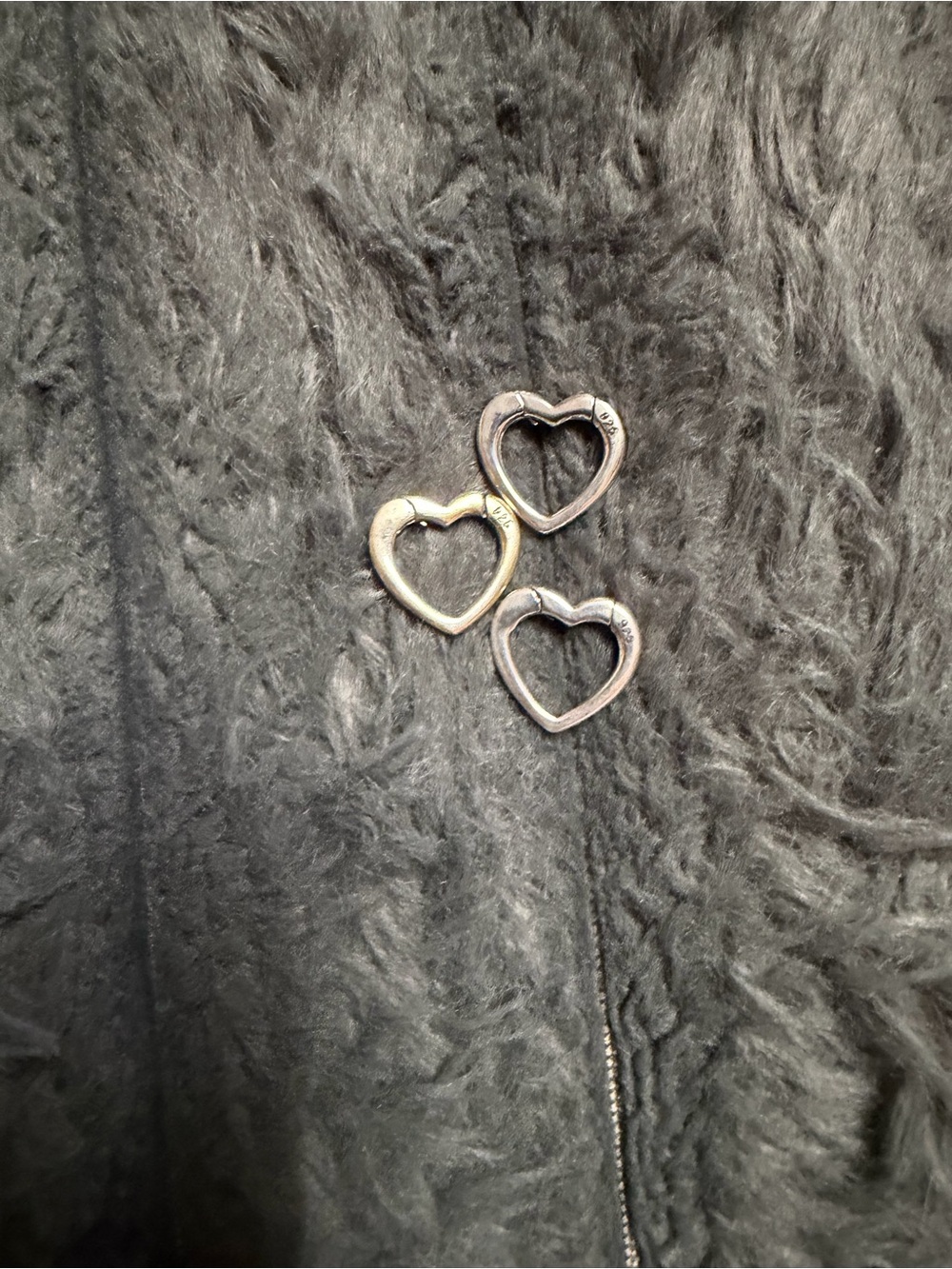 Sterling Silver 925 Love Heart Sterling Silver Lobster Clasp - Picture 5 of 16